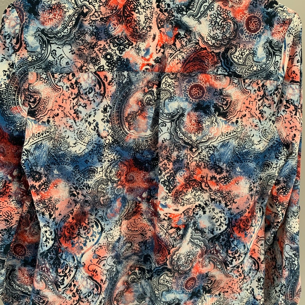 Notations Button Down With Paisley Pattern - Picture 3 of 15
